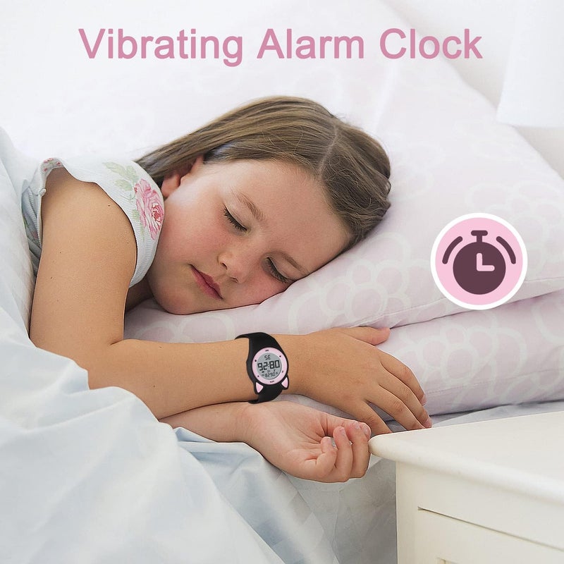 A ALPS Kids Watches for Girls Boys Digital Sport Watch with Step Counter Pedometer Vibration Alarm Clock, No App Waterproof Fitness Tracker Kids Watch Boys Girls Teens Students Ages 5-16 - Image 3